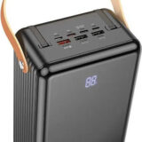 Borofone BJ32 Power Bank 80000mAh με 3 Θύρες USB-A Quick Charge 3.0 Μαύρο
