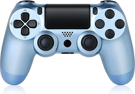 Doubleshock Ασύρματο Gamepad για PS4 Titanium Blue