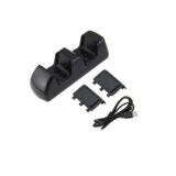 Dual Charging Dock Station Stand & Batteries Μαύρη SND-401