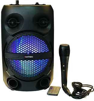 Σύστημα Karaoke με Ενσύρματo Μικρόφωνo QS-611 σε Μαύρο Χρώμα