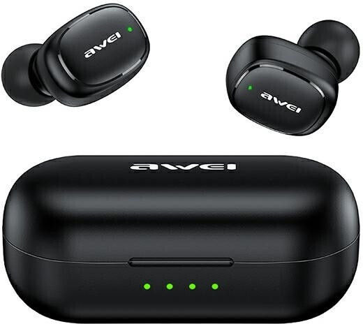 Awei T13 In-ear Bluetooth Handsfree Ακουστικά με Θήκη Φόρτισης Μαύρα