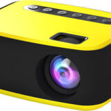 T20 Mini Projector Λάμπας LED με Wi-Fi και Ενσωματωμένα Ηχεία Κίτρινος