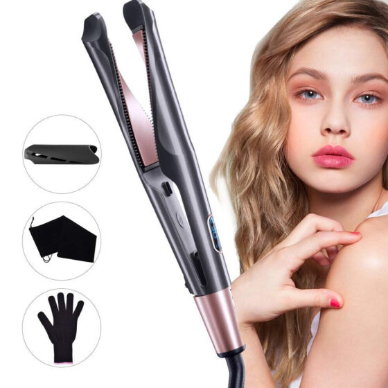Kemei Curl & Straight Confidence Πρέσα Μαλλιών 50W - Image 2