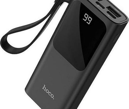 Hoco J41 Treasure Power Bank 10000mAh με 2 Θύρες USB-A Μαύρο