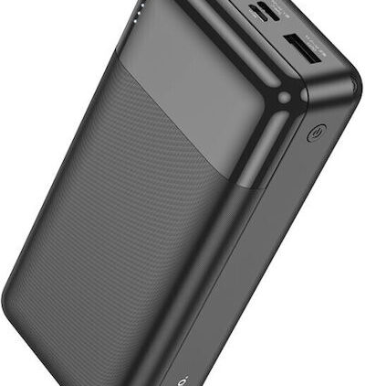 Hoco J72B Easy Travel Power Bank 30000mAh 22.5W με 2 Θύρες USB-A Μαύρο