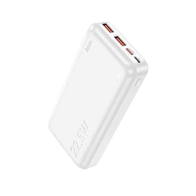 Hoco J101A Astute Power Bank 20000mAh 20W με 2 Θύρες USB-A και Θύρα USB-C Power Delivery Λευκό