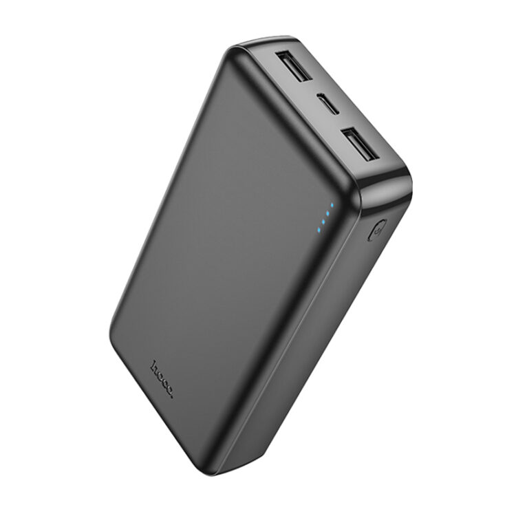 Hoco J100A Power Bank 20000mAh 10W με 2 Θύρες USB-A Μαύρο