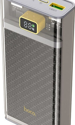 Hoco J103A Power Bank 20000mAh 22.5W με 2 Θύρες USB-A και Θύρα USB-C Power Delivery Γκρι