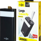 KLGO KP-79 Power Bank 30000mAh με 2 Θύρες USB-A Μαύρο