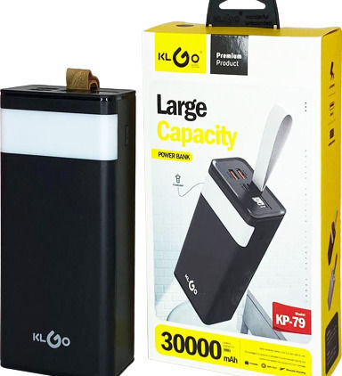 KLGO KP-79 Power Bank 30000mAh με 2 Θύρες USB-A Μαύρο