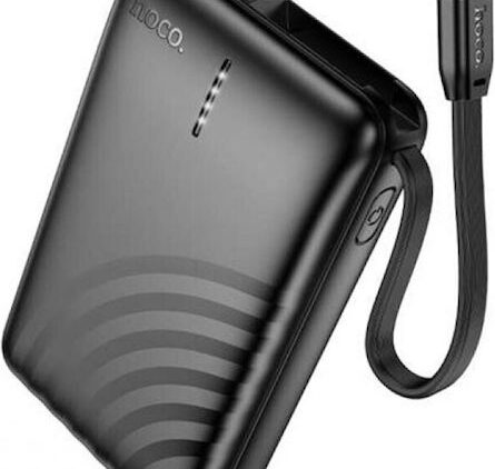 Hoco J134 USB-C Power Bank 5000mAh με Θύρα USB-A Μαύρο