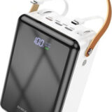 Borofone BJ32 Power Bank 80000mAh με 3 Θύρες USB-A Quick Charge 3.0 Λευκό