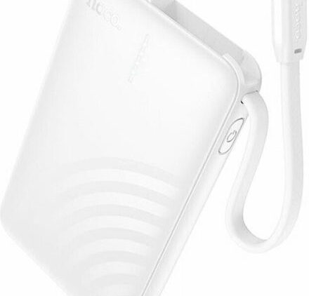 Hoco J134 Lightning Power Bank 5000mAh με Θύρα USB-A Λευκό