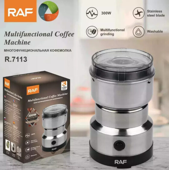 Raf R.7113 Ηλεκτρικός Μύλος Καφέ 150W με Χωρητικότητα 50gr Ασημί - Image 2
