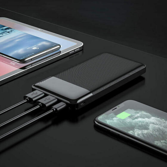 Hoco J72 Power Bank 10000mAh 10W με 2 Θύρες USB-A Μαύρο - Image 2