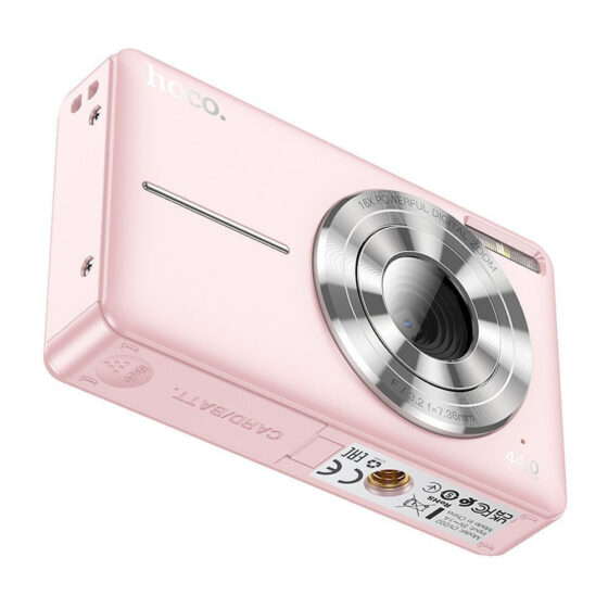Hoco DV202 Compact Φωτογραφική Μηχανή 44MP Ροζ
