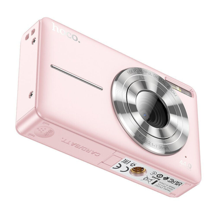 Hoco DV202 Compact Φωτογραφική Μηχανή 44MP Ροζ