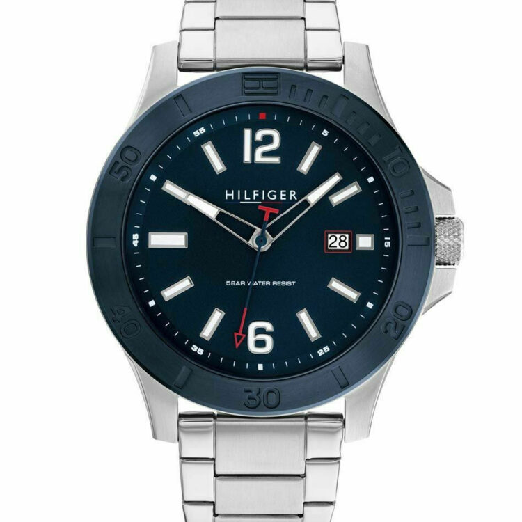 Tommy Hilfiger Ryan Ρολόι Μπαταρίας με Ασημί Μεταλλικό Μπρασελέ 1791994