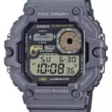 Casio Ψηφιακό Ρολόι Μπαταρίας με Γκρι Καουτσούκ Λουράκι WS-1700H-8AV