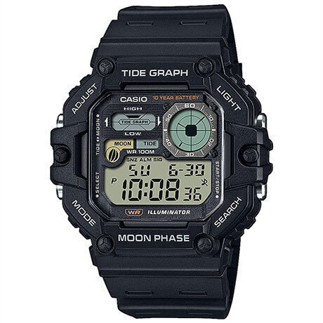Casio Collection Ρολόι Μπαταρίας με Μαύρο Καουτσούκ Λουράκι WS-1700H-1AVEF