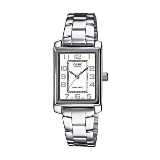 Casio Ρολόι με Ασημί Μεταλλικό Μπρασελέ LTP-1234PD-7BEG