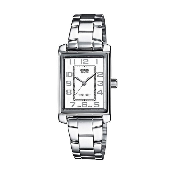 Casio Ρολόι με Ασημί Μεταλλικό Μπρασελέ LTP-1234PD-7BEG