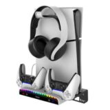 iPega Charging Station Βάση Φόρτισης για 2 χειριστήρια PS5 Λευκή