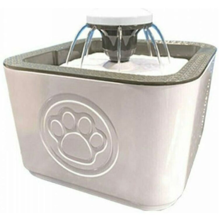 Pet Water Fountain Αυτόματη Ποτίστρα/Συντριβάνι Γάτας Γκρι 2.5lt