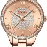 Curren 9084 Ρολόι με Μεταλλικό Μπρασελέ Rose Gold/Silver
