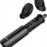 Awei T55 In-ear Bluetooth Handsfree Ακουστικά με Θήκη Φόρτισης Μαύρα