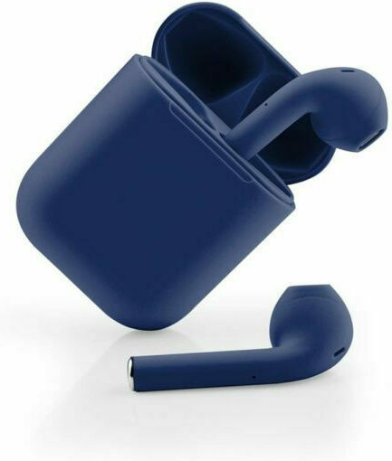 TWS i13 Earbud Bluetooth Handsfree Ακουστικά με Θήκη Φόρτισης Σκούρο Μπλε
