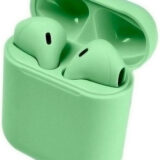TWS i13 Earbud Bluetooth Handsfree Ακουστικά με Θήκη Φόρτισης Πράσινα