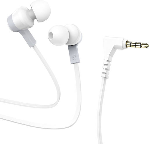 Hoco M86 In-ear Handsfree με Βύσμα 3.5mm Λευκό