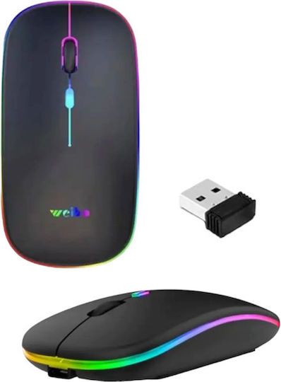 Weibo RF-6800 Ασύρματο Ποντίκι Μαύρο