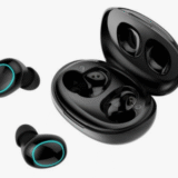 Awei T60 In-ear Bluetooth Handsfree Ακουστικά με Θήκη Φόρτισης Μαύρα