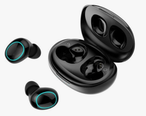 Awei T60 In-ear Bluetooth Handsfree Ακουστικά με Θήκη Φόρτισης Μαύρα