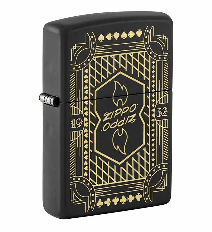 Zippo Αναπτήρας  Αντιανεμικός σε Μαύρο χρώμα 46483