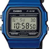 Casio Collection Ψηφιακό Ανδρικό Ρολόι με Μαύρο Καουτσούκ Λουράκι F-91WM-2AEF
