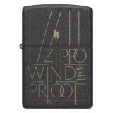 Zippo Αναπτήρας Black Crackle Zippo Windproof 46172