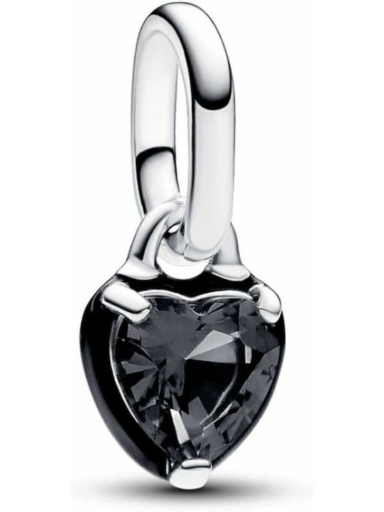 Pandora Charm Καρδιά Μαύρο 793042C01
