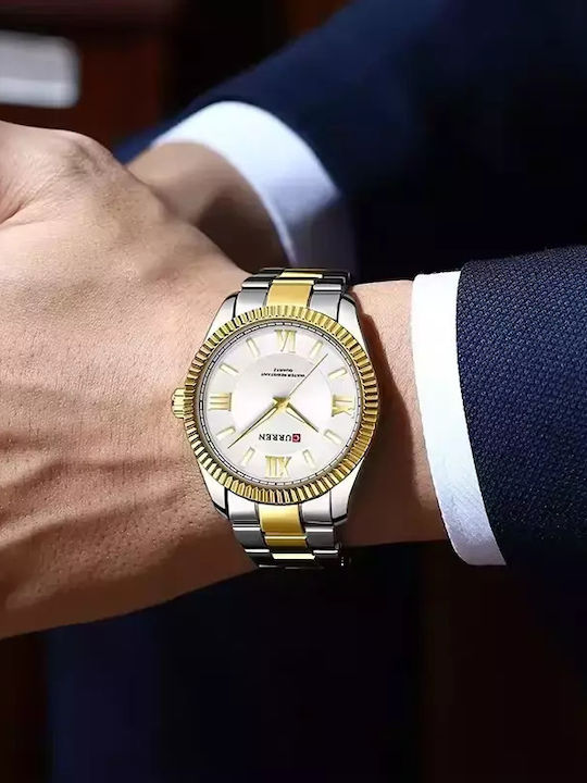 Curren 8453 Ασημί-Χρυσο