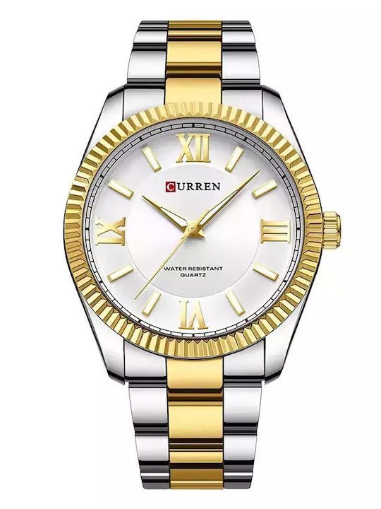 Curren 8453 Ασημί-Χρυσο