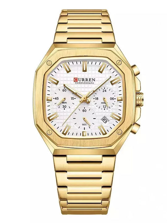 Curren-8459-Χρονογράφος-Χρυσό