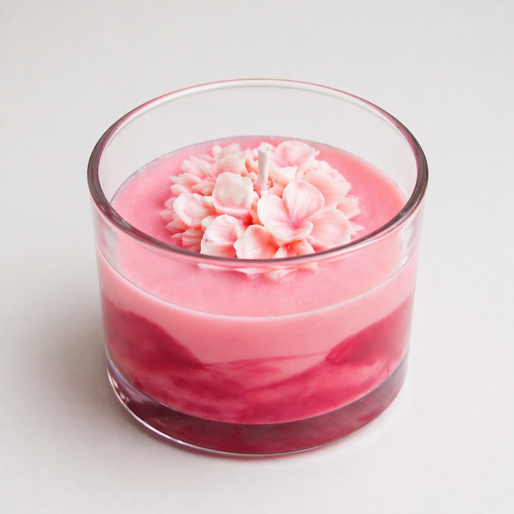 Sweet Flame – Χειροποίητο Αρωματικό Κερί Σόγιας “Sweet Vanilla Blossom” σε Γυάλινο Ποτήρι