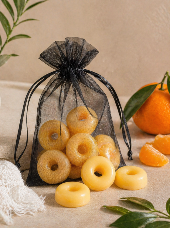 Sweet Flame – Wax Melts Σόγιας Σχήμα Ντόνατς Άρωμα Μανταρίνι