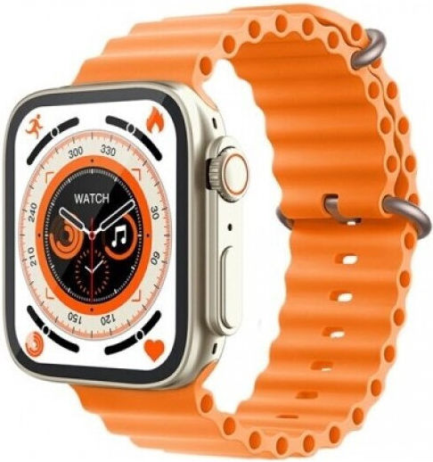 Z70 Ultra Smartwatch 49mm με AMOLED Οθόνη & Bluetooth (Πορτοκαλί)