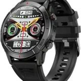 TKY-NX10 Smartwatch με AMOLED Οθόνη & Καρδιακούς Παλμούς (Μαύρο)