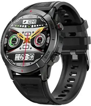 TKY-NX10 Smartwatch με AMOLED Οθόνη & Καρδιακούς Παλμούς (Μαύρο)