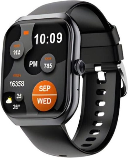 Awei H60 Smartwatch με AMOLED Οθόνη & Καρδιακούς Παλμούς (Μαύρο)