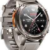 Remax Watch18 Smartwatch με GPS, AMOLED Οθόνη & 5ATM (Ασημί)